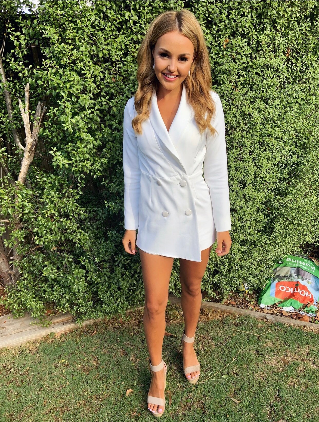 White Blazer Jumpsuit